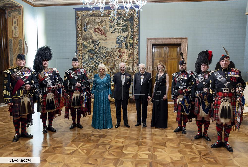 State Banquet for Charles III and Camilla - Rome