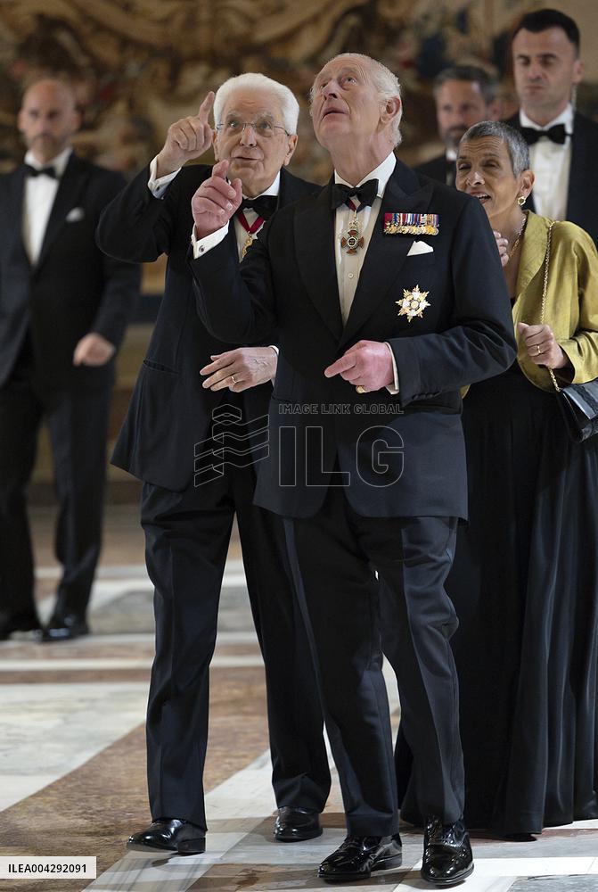 State Banquet for Charles III and Camilla - Rome