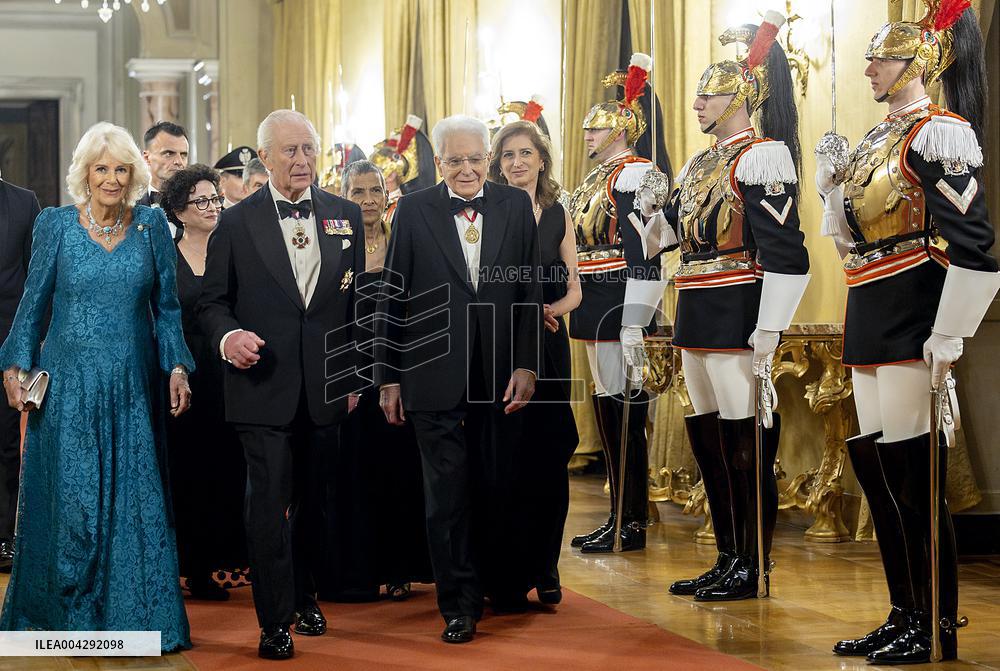 State Banquet for Charles III and Camilla - Rome