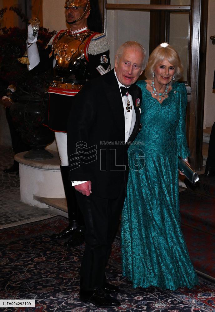 State Banquet For Charles III And Camilla - Rome