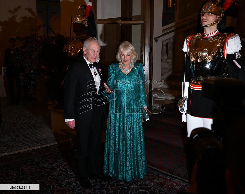 State Banquet For Charles III And Camilla - Rome