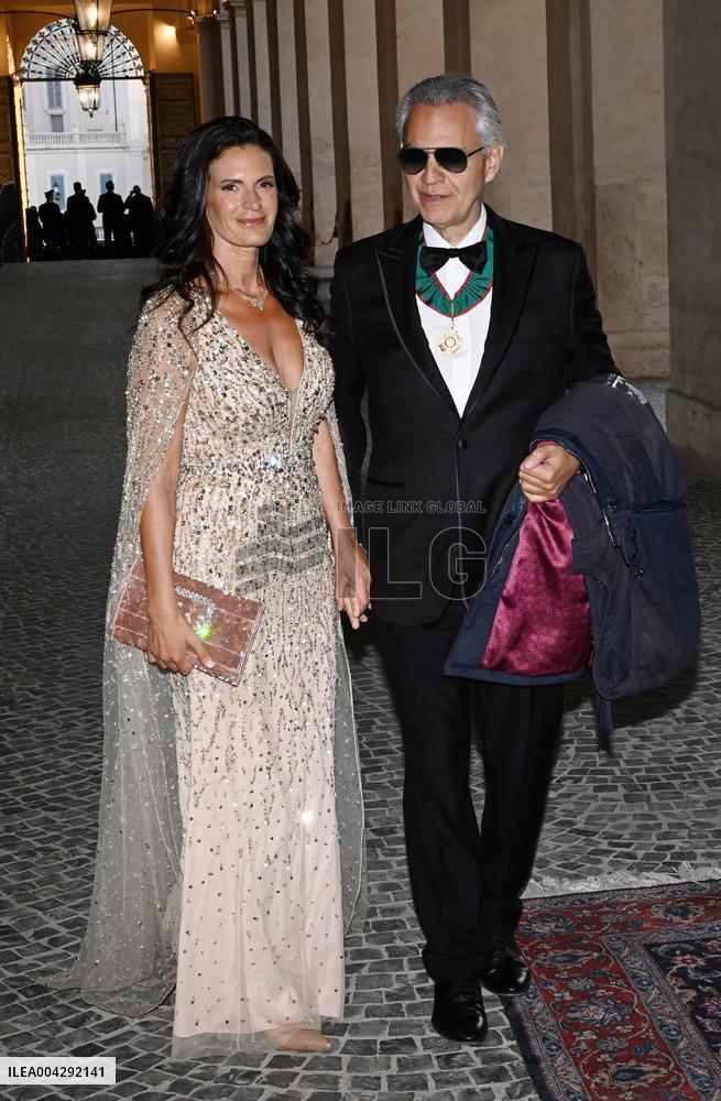 State Banquet For Charles III And Camilla - Rome