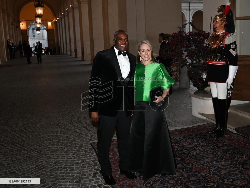 State Banquet For Charles III And Camilla - Rome