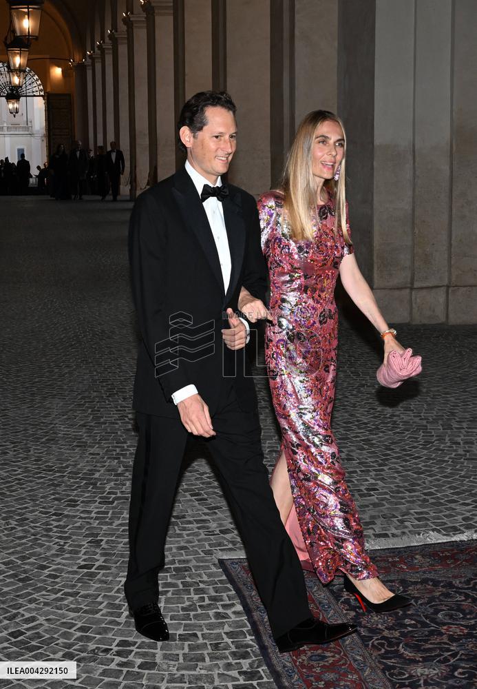 State Banquet For Charles III And Camilla - Rome