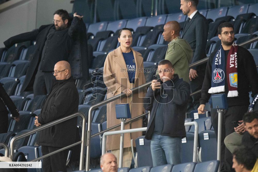 Adriana Lima At PSG vs Aston Villa - Paris