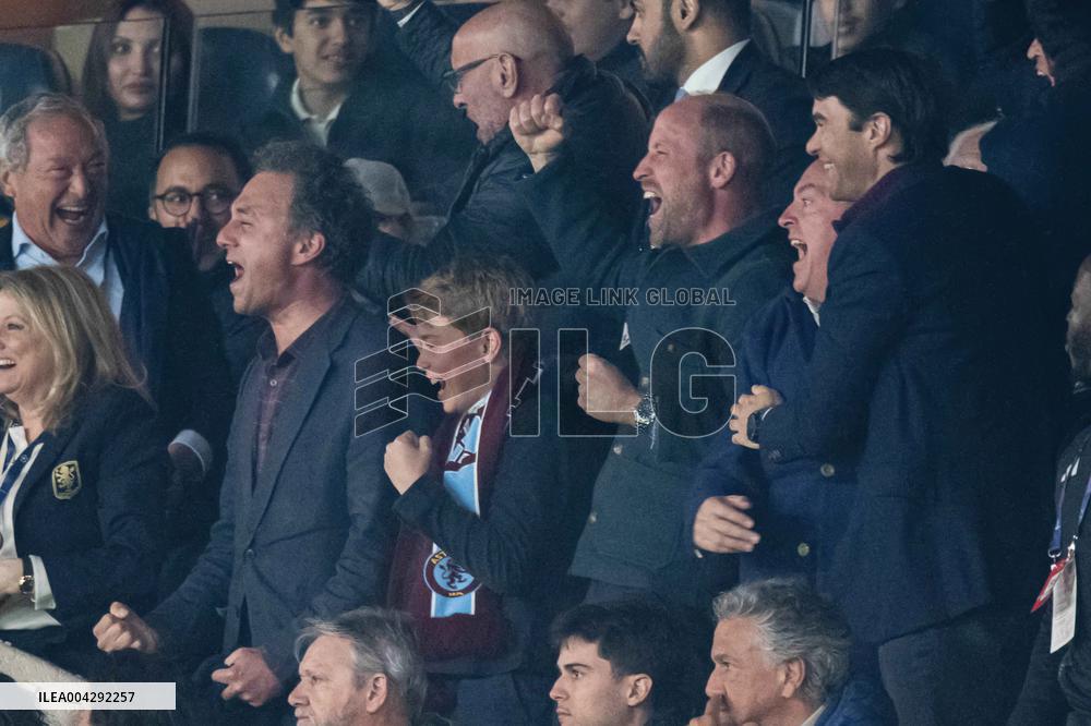 Prince William At PSG vs Aston Villa - Paris