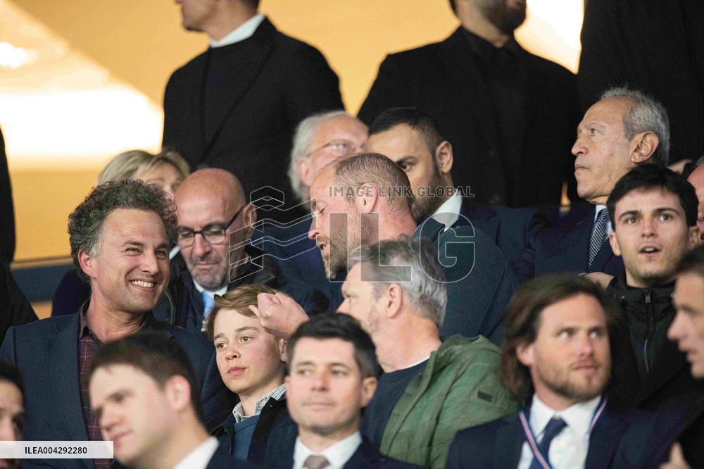 Prince William At PSG vs Aston Villa - Paris