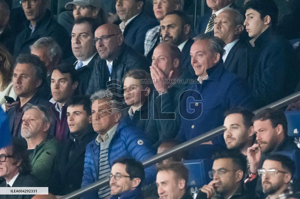 Prince William At PSG vs Aston Villa - Paris