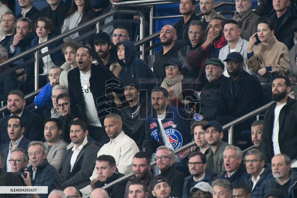 Celebs At PSG vs Aston Villa - Paris