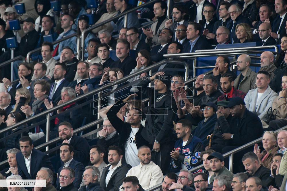 Celebs At PSG vs Aston Villa - Paris