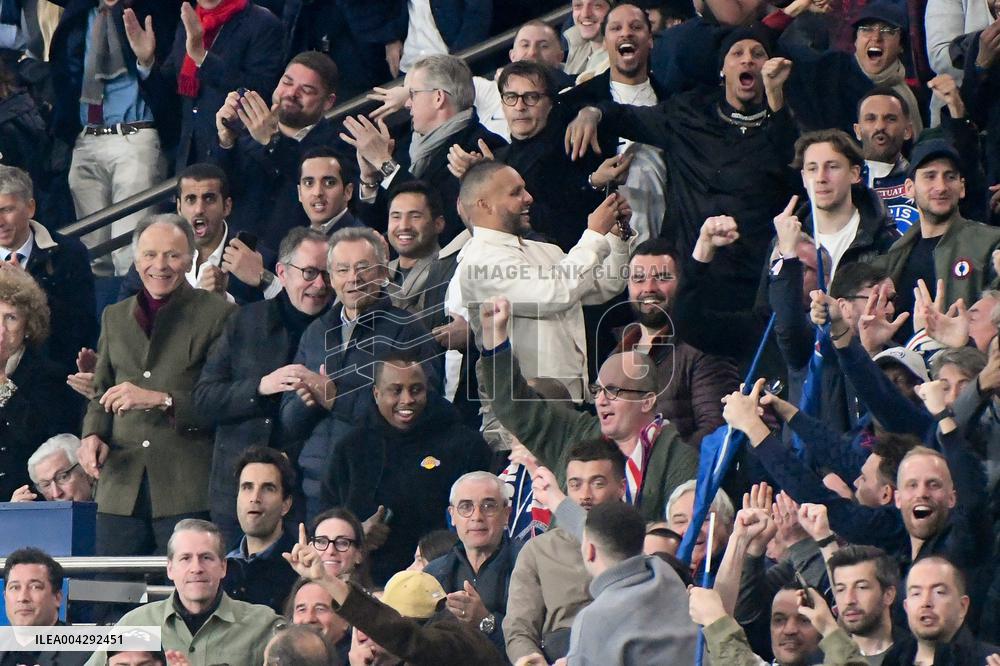 Celebs At PSG vs Aston Villa - Paris