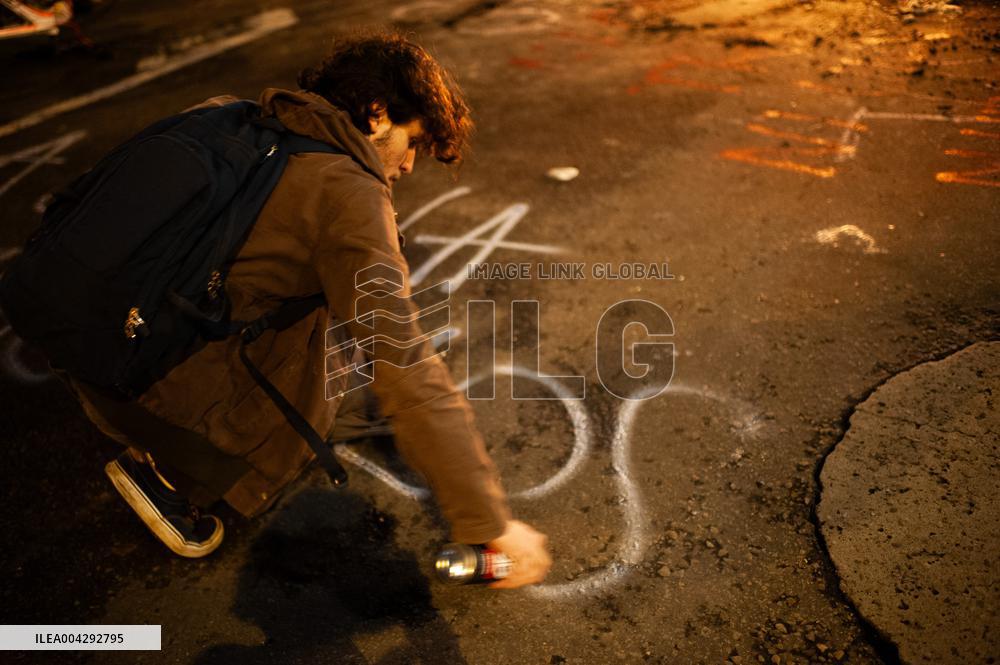 Demonstration against the transfemicide of Sara Millerey a women tourtured and killed in northern Colombia