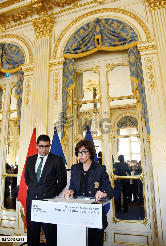 Reception in Honor of Morocco on The Occasion of The Paris Book Festival