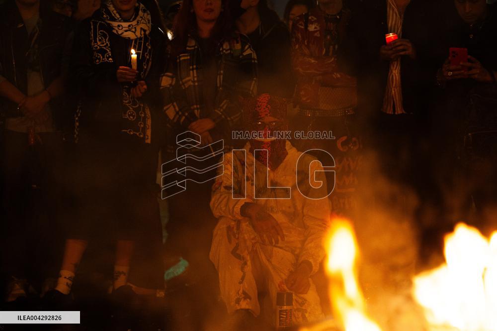 Demonstration against the transfemicide of Sara Millerey a women tourtured and killed in northern Colombia