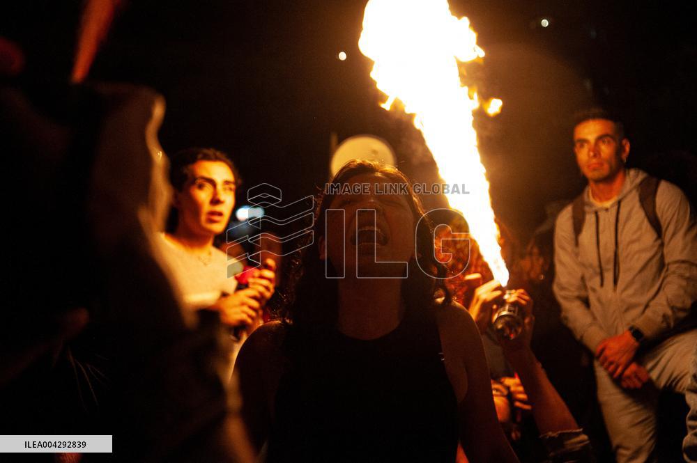 Demonstration against the transfemicide of Sara Millerey a women tourtured and killed in northern Colombia