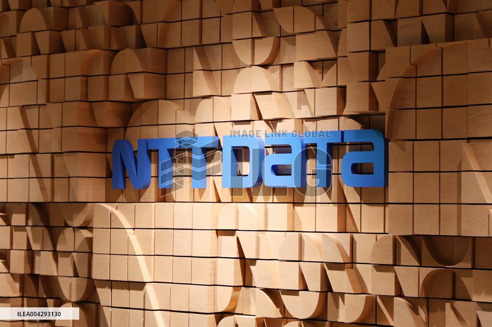 NTT Data signage and logo