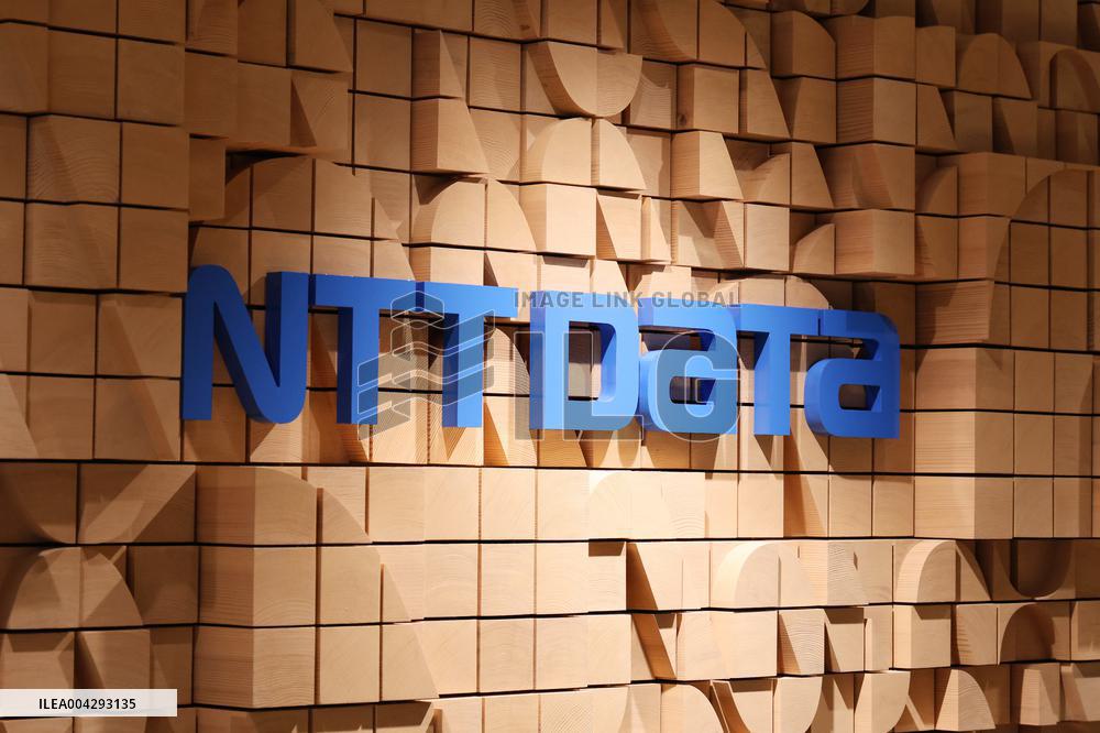 NTT Data signage and logo