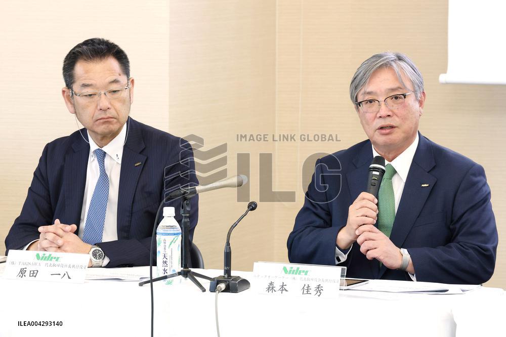 Press conference on the commencement of TOB by Nidec