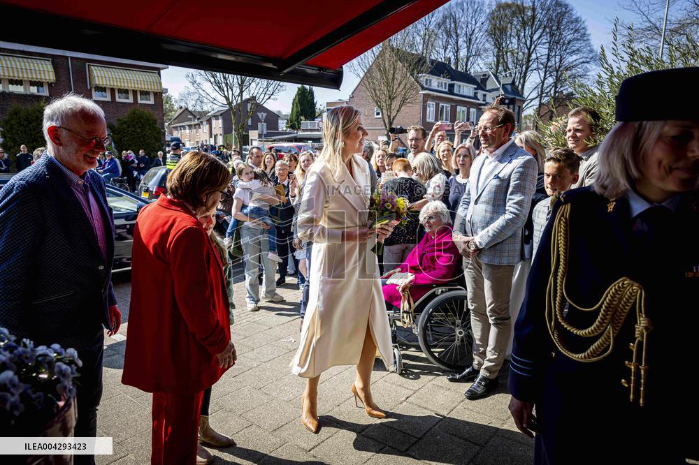 Queen Maxima Visit To The Heerlerbaan District - Heerlen