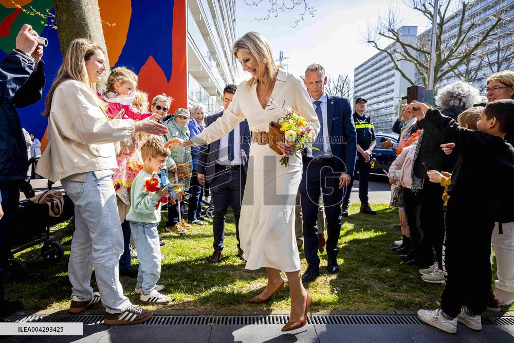Queen Maxima Visit To The Heerlerbaan District - Heerlen