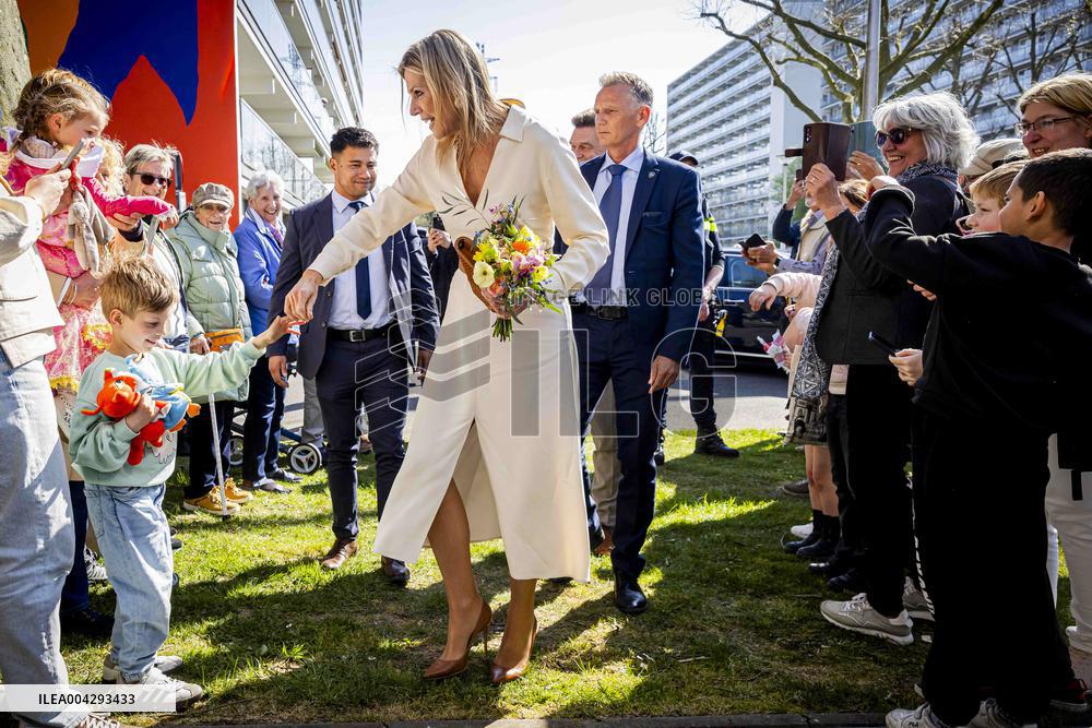 Queen Maxima Visit To The Heerlerbaan District - Heerlen
