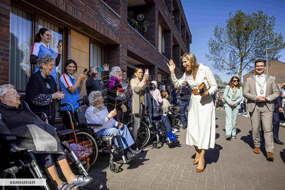 Queen Maxima Visit To The Heerlerbaan District - Heerlen