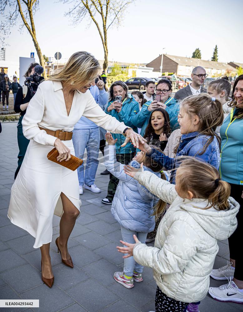 Queen Maxima Visit To The Heerlerbaan District - Heerlen
