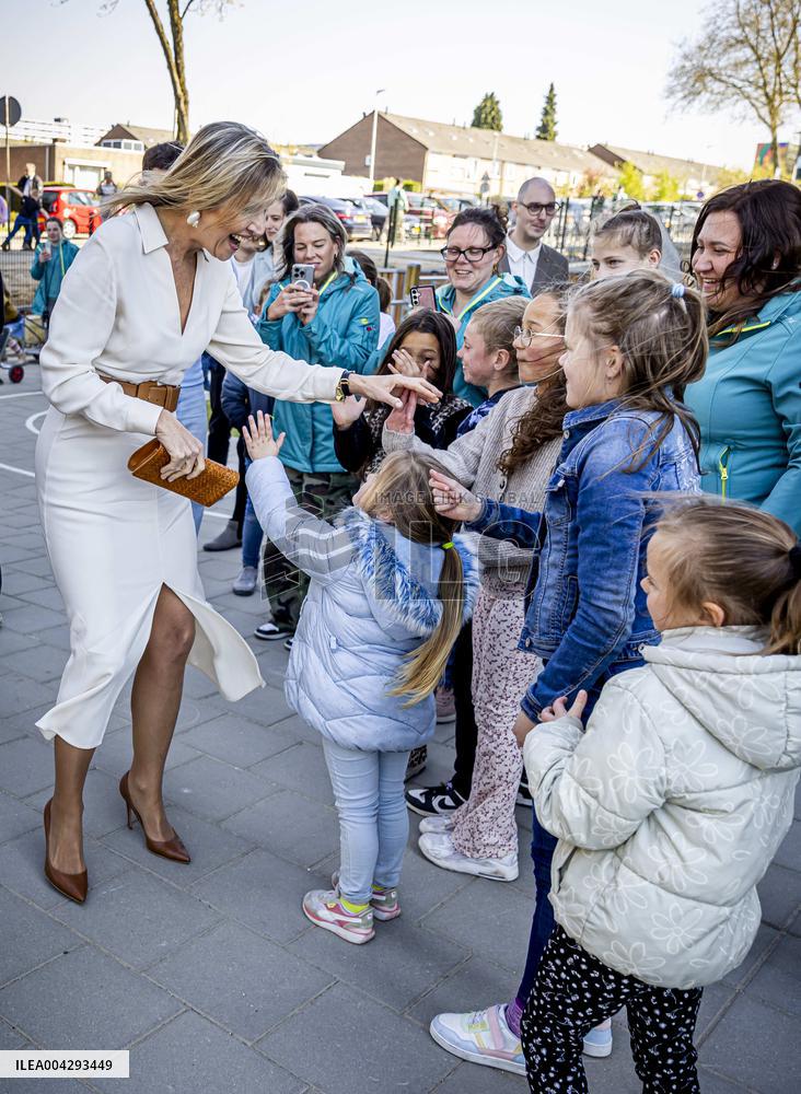 Queen Maxima Visit To The Heerlerbaan District - Heerlen