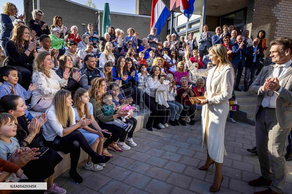 Queen Maxima Visit To The Heerlerbaan District - Heerlen