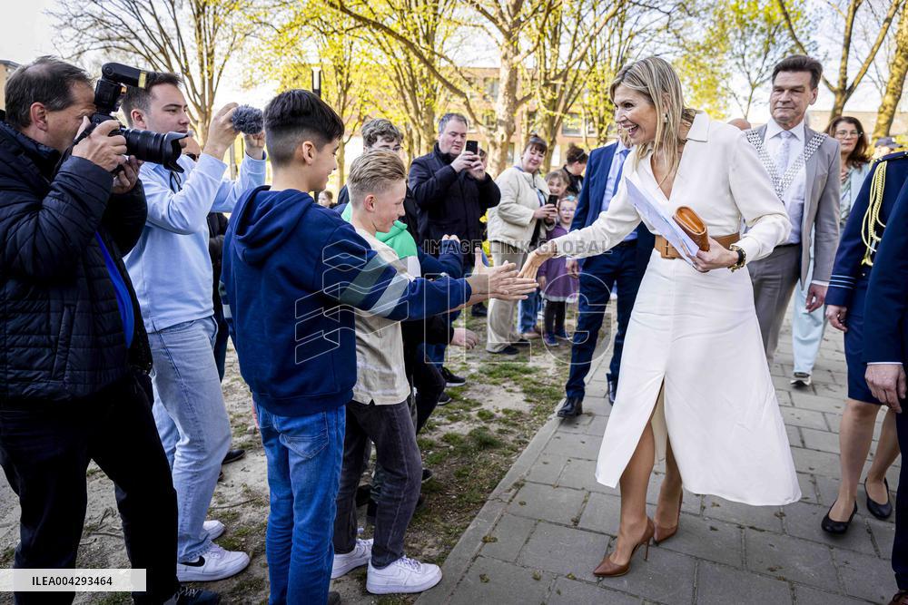 Queen Maxima Visit To The Heerlerbaan District - Heerlen