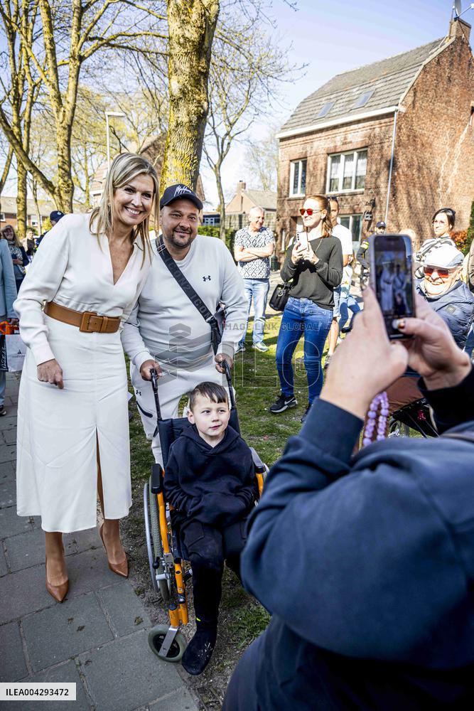 Queen Maxima Visit To The Heerlerbaan District - Heerlen