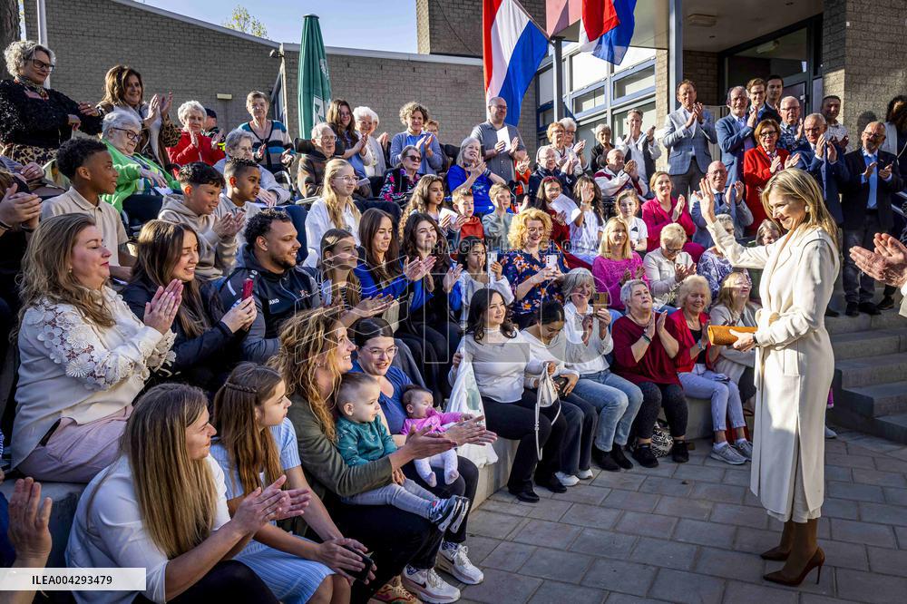 Queen Maxima Visit To The Heerlerbaan District - Heerlen