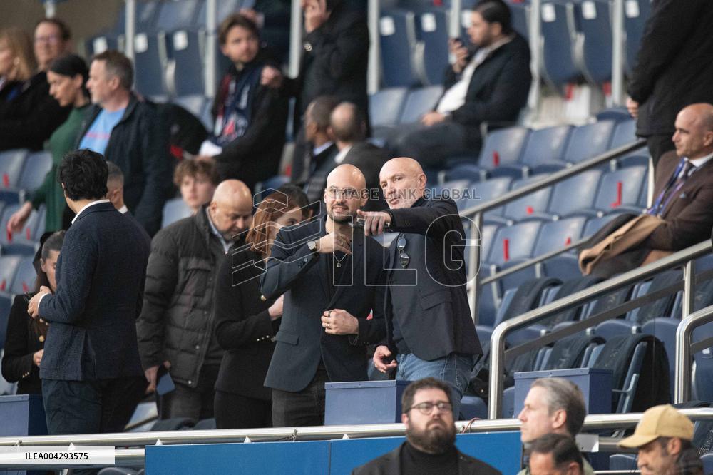 Celebs At PSG vs Aston Villa - Paris