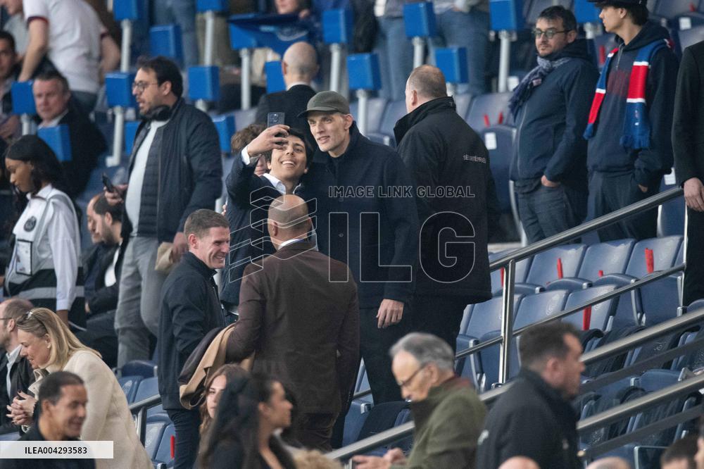 Celebs At PSG vs Aston Villa - Paris