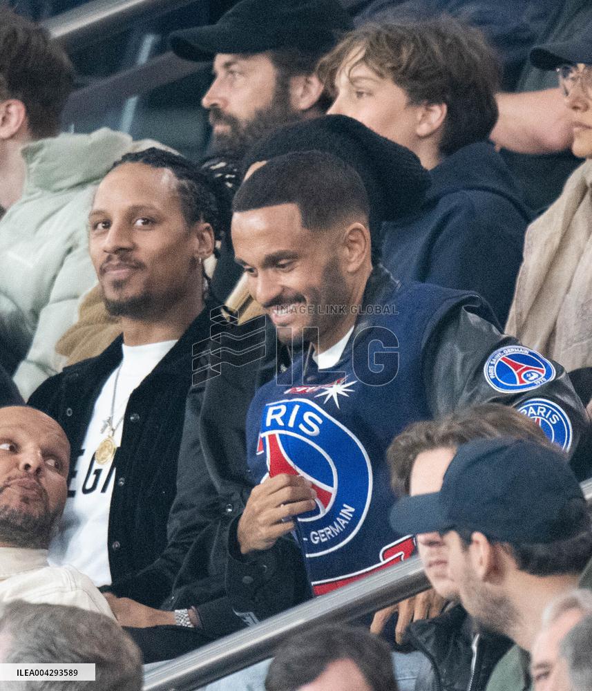 Celebs At PSG vs Aston Villa - Paris