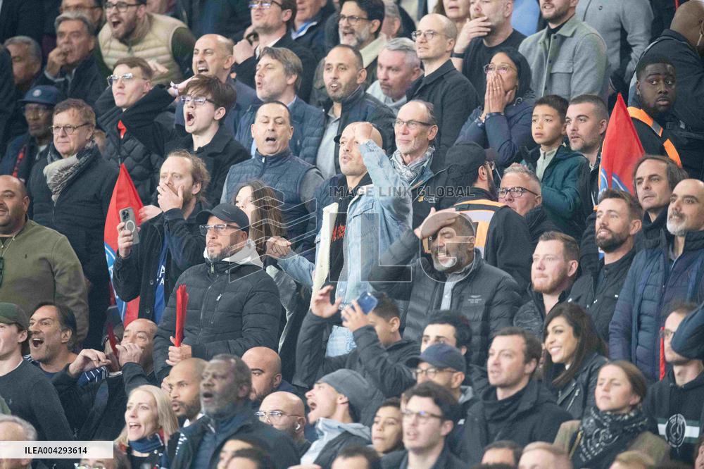 Celebs At PSG vs Aston Villa - Paris