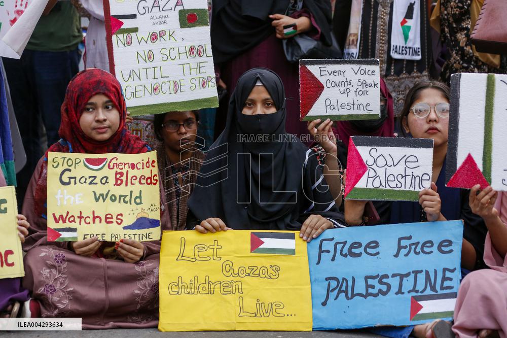Protest In Support Of Palestine - Dhaka