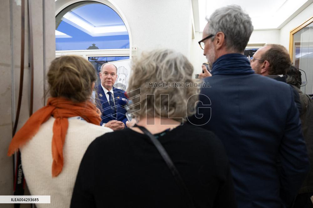 NO TABLOIDS - Official visit to Brittany by Prince Albert II of Monaco with his family - Saint-Lô