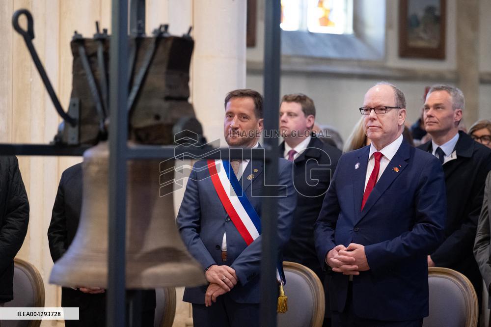 NO TABLOIDS - Official visit to Brittany by Prince Albert II of Monaco with his family - Percy