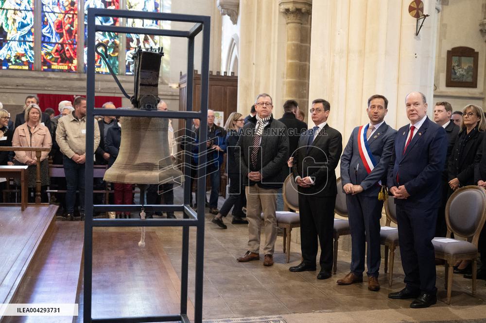 NO TABLOIDS - Official visit to Brittany by Prince Albert II of Monaco with his family - Percy