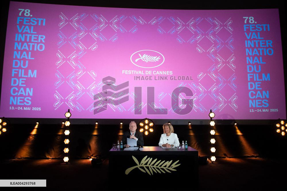 78th Cannes Film Festival Official Selection Presentation