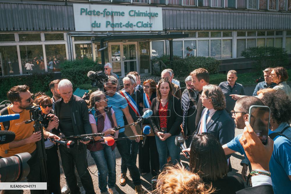 Press Conference On Takeover Of Vencorex - Pont-de-Claix