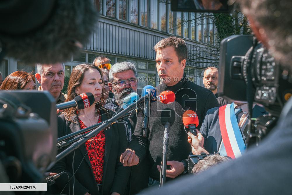 Press Conference On Takeover Of Vencorex - Pont-de-Claix