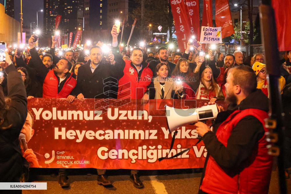 Protest Rallies Continue After Istanbul Mayors Arrest - Istanbul