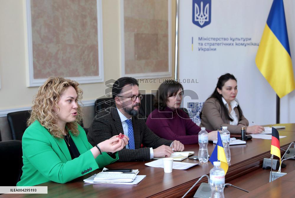 Andrii Nadzhos and Anastasiia Bondar meet with Commissioner for Culture at German Foreign Ministry