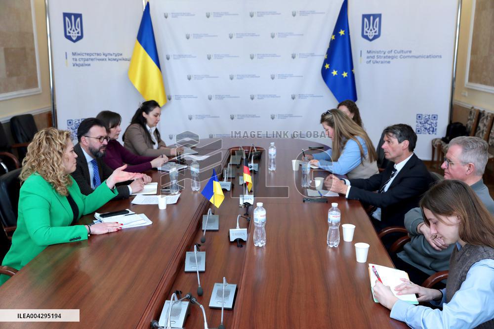 Andrii Nadzhos and Anastasiia Bondar meet with Commissioner for Culture at German Foreign Ministry