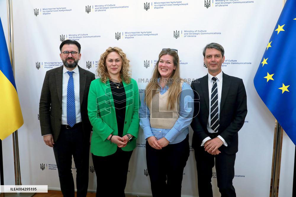 Andrii Nadzhos and Anastasiia Bondar meet with Commissioner for Culture at German Foreign Ministry