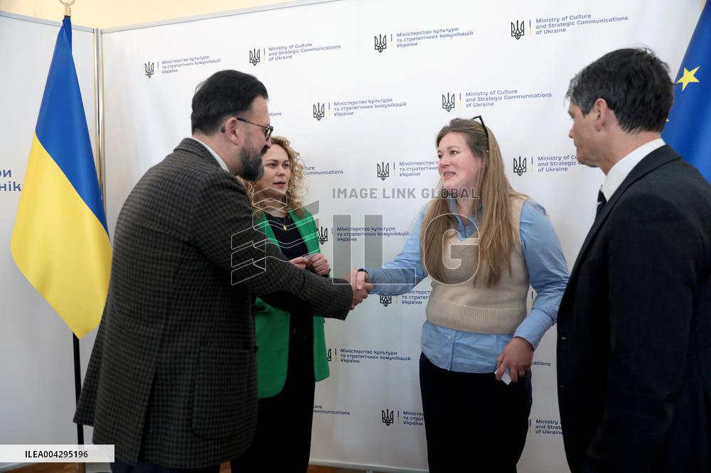 Andrii Nadzhos and Anastasiia Bondar meet with Commissioner for Culture at German Foreign Ministry