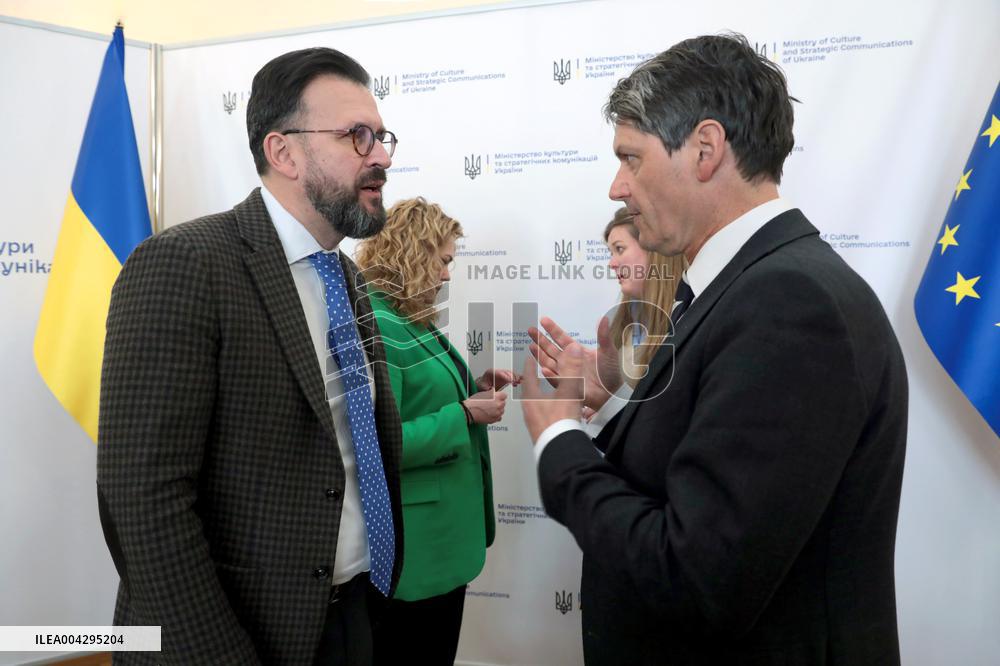 Andrii Nadzhos and Anastasiia Bondar meet with Commissioner for Culture at German Foreign Ministry