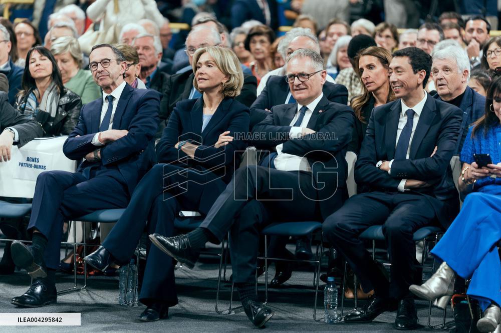 Bruno Retailleau campaign for the presidency of Les Republicains LR - Paris AJ